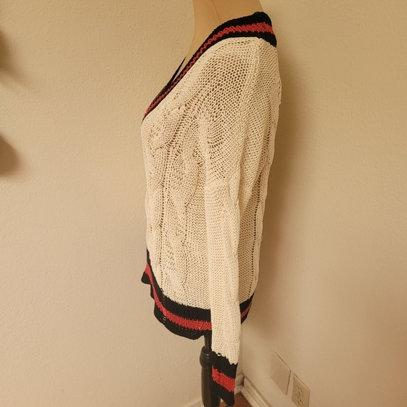 Rag and Bone Deep V Neck School Sweater - Picture 4 of 6